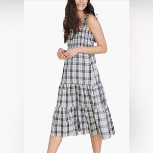 Check Cotton Blend Sundress